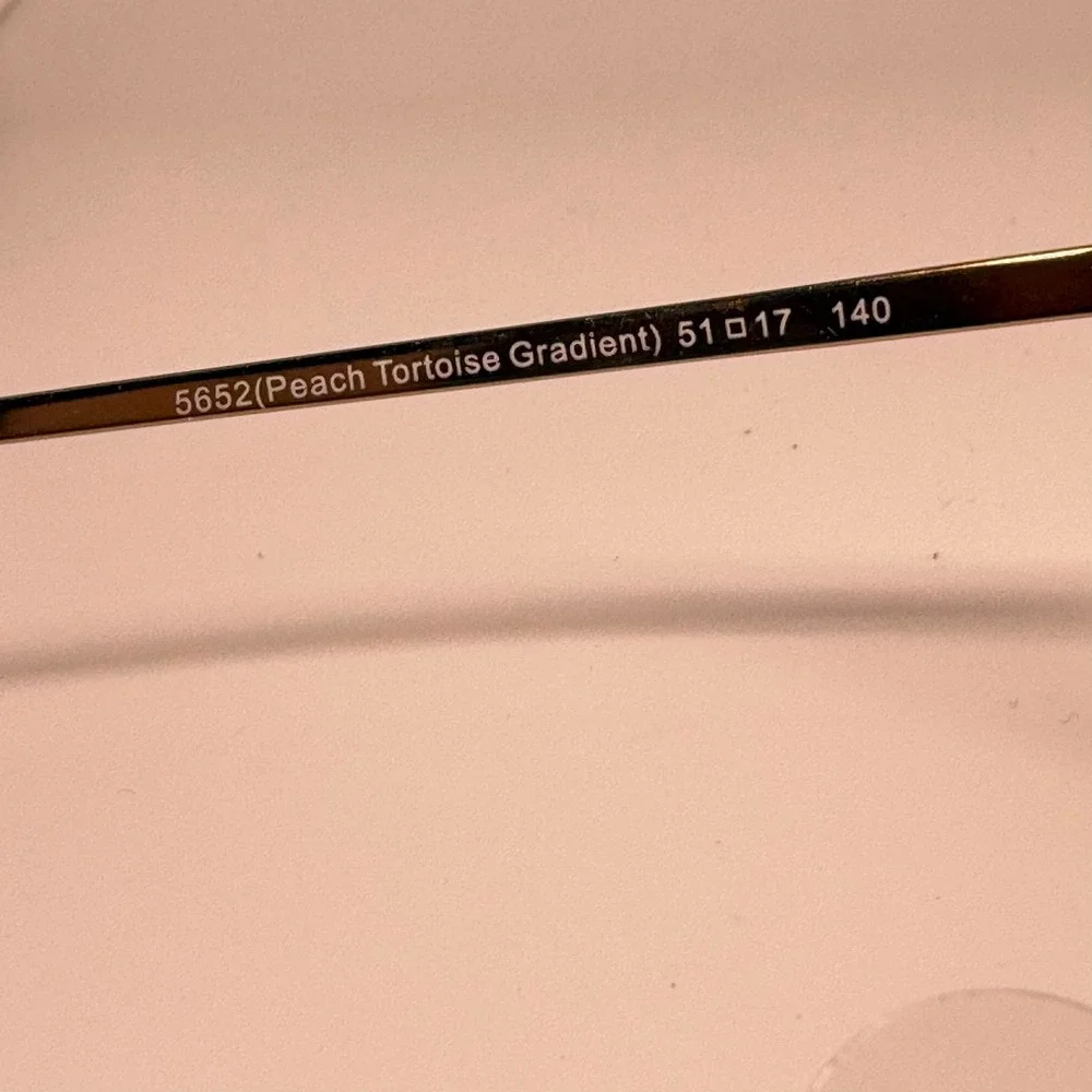 Coach HC 6176 Peach Tortoise Gradient Cat Eye Eyeglasses Frames 51-17-140